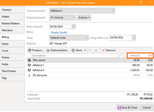 Step 10 - Quote (GST and Amount).png